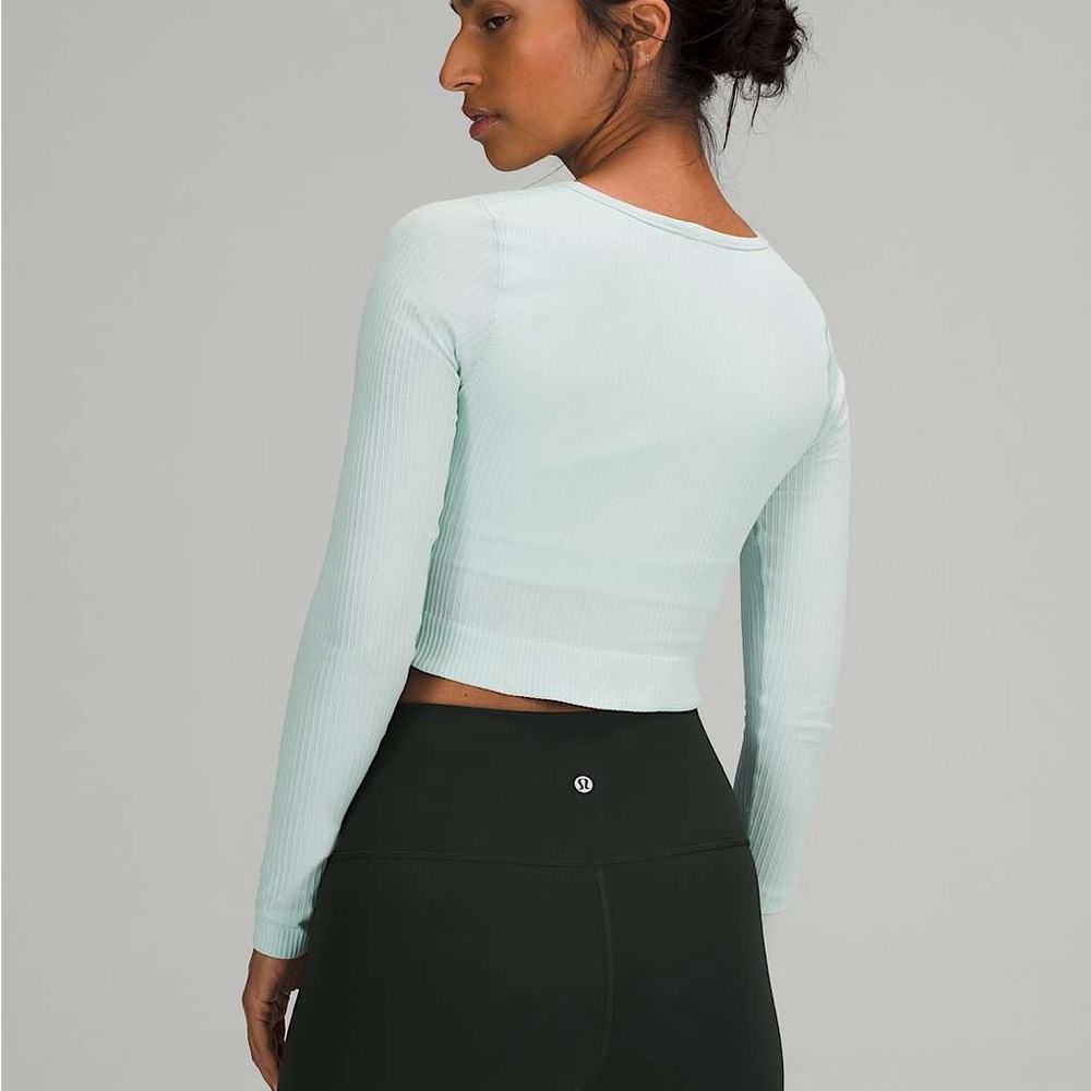 Lululemon Ebb To Street Long Sleeve - Mint